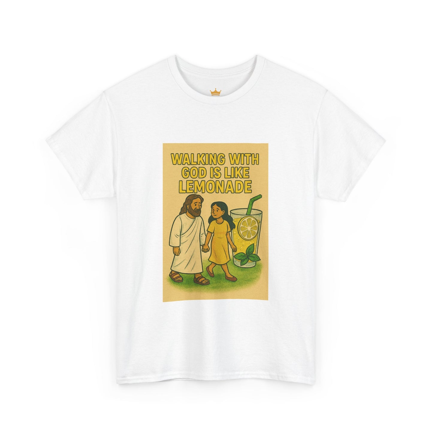 Jesus Lemonade Casual Graphic Tee with Inspirational Design, Comfortable Unisex Heavy Cotton Shirt, Perfect Gift for Friends, Fun Statement Tee, [...]
