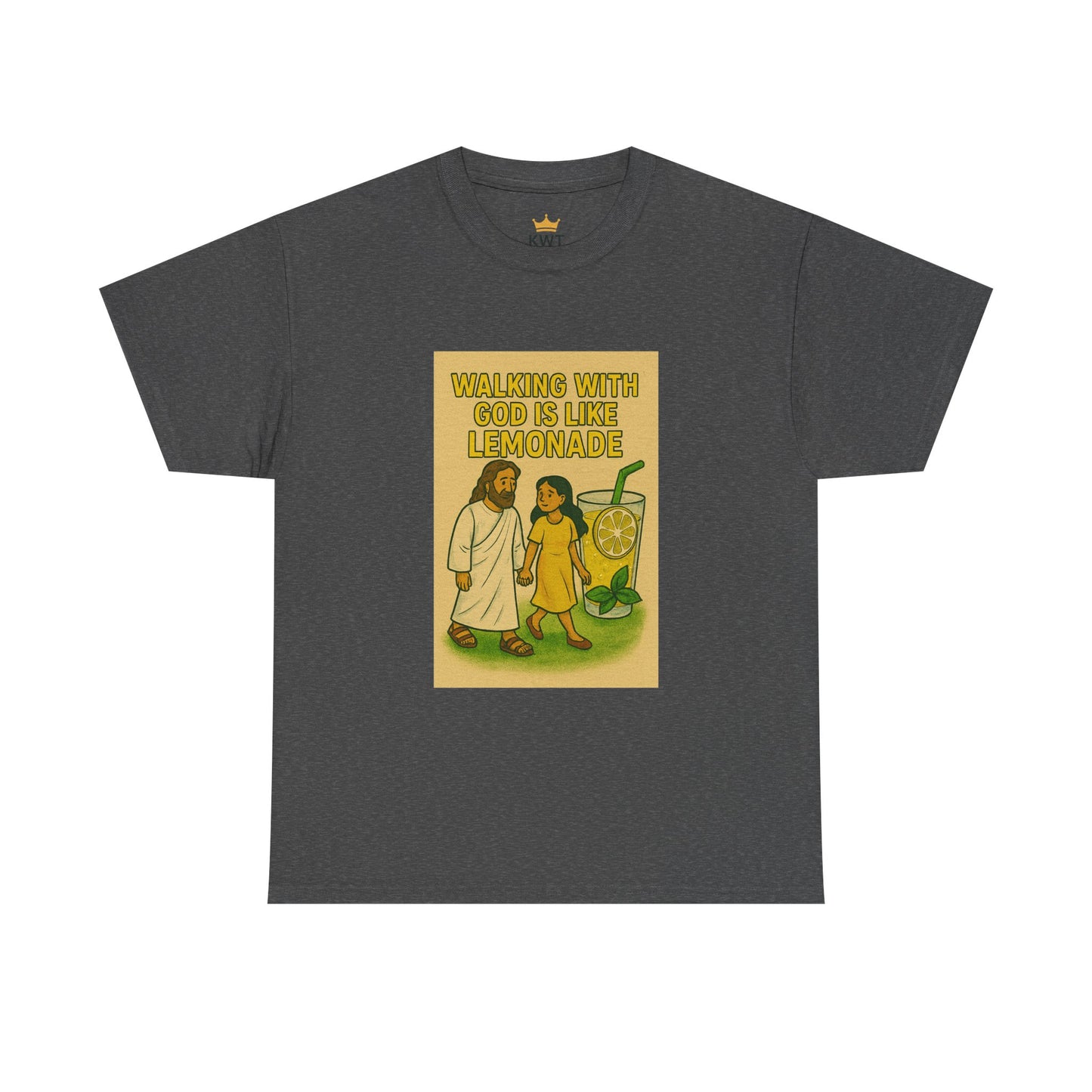 Jesus Lemonade Casual Graphic Tee with Inspirational Design, Comfortable Unisex Heavy Cotton Shirt, Perfect Gift for Friends, Fun Statement Tee, [...]