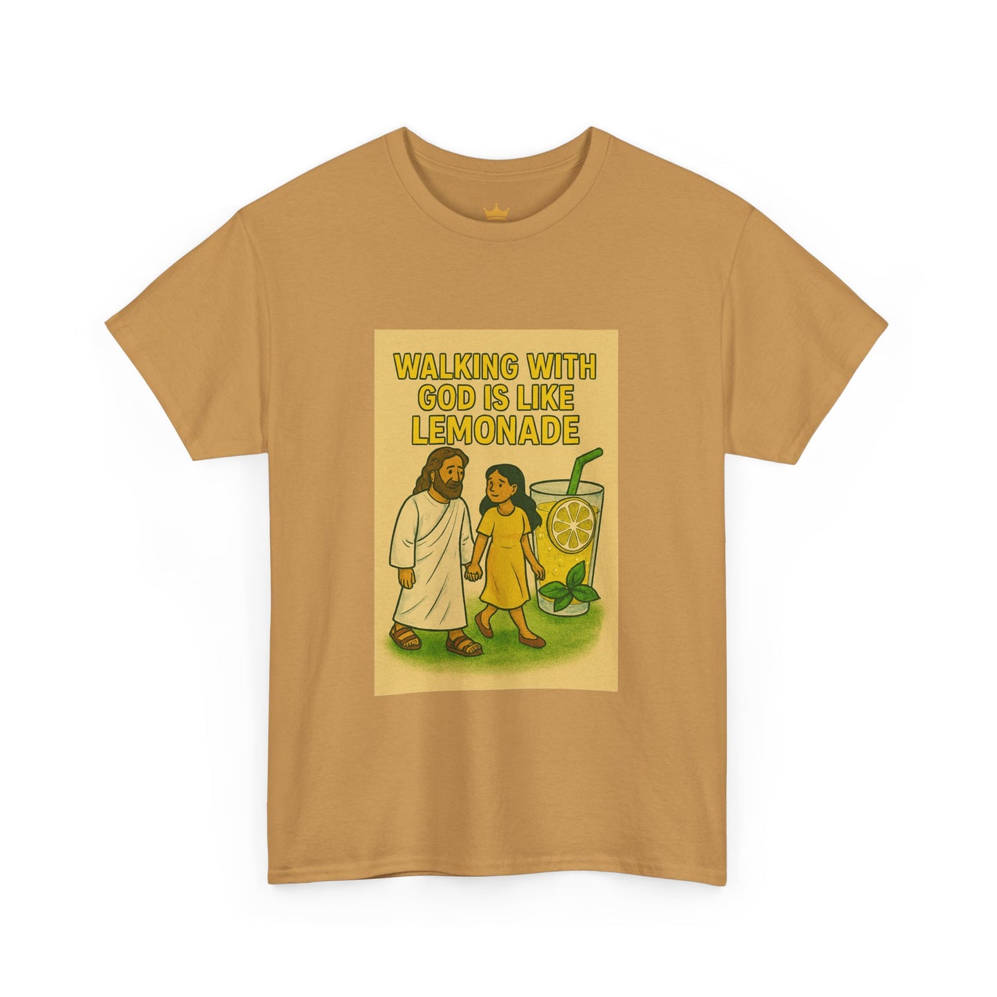 Jesus Lemonade Casual Graphic Tee with Inspirational Design, Comfortable Unisex Heavy Cotton Shirt, Perfect Gift for Friends, Fun Statement Tee, [...]