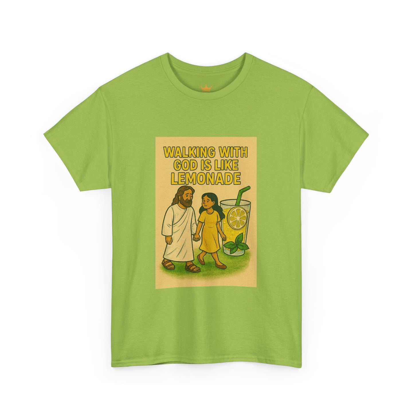 Jesus Lemonade Casual Graphic Tee with Inspirational Design, Comfortable Unisex Heavy Cotton Shirt, Perfect Gift for Friends, Fun Statement Tee, [...]