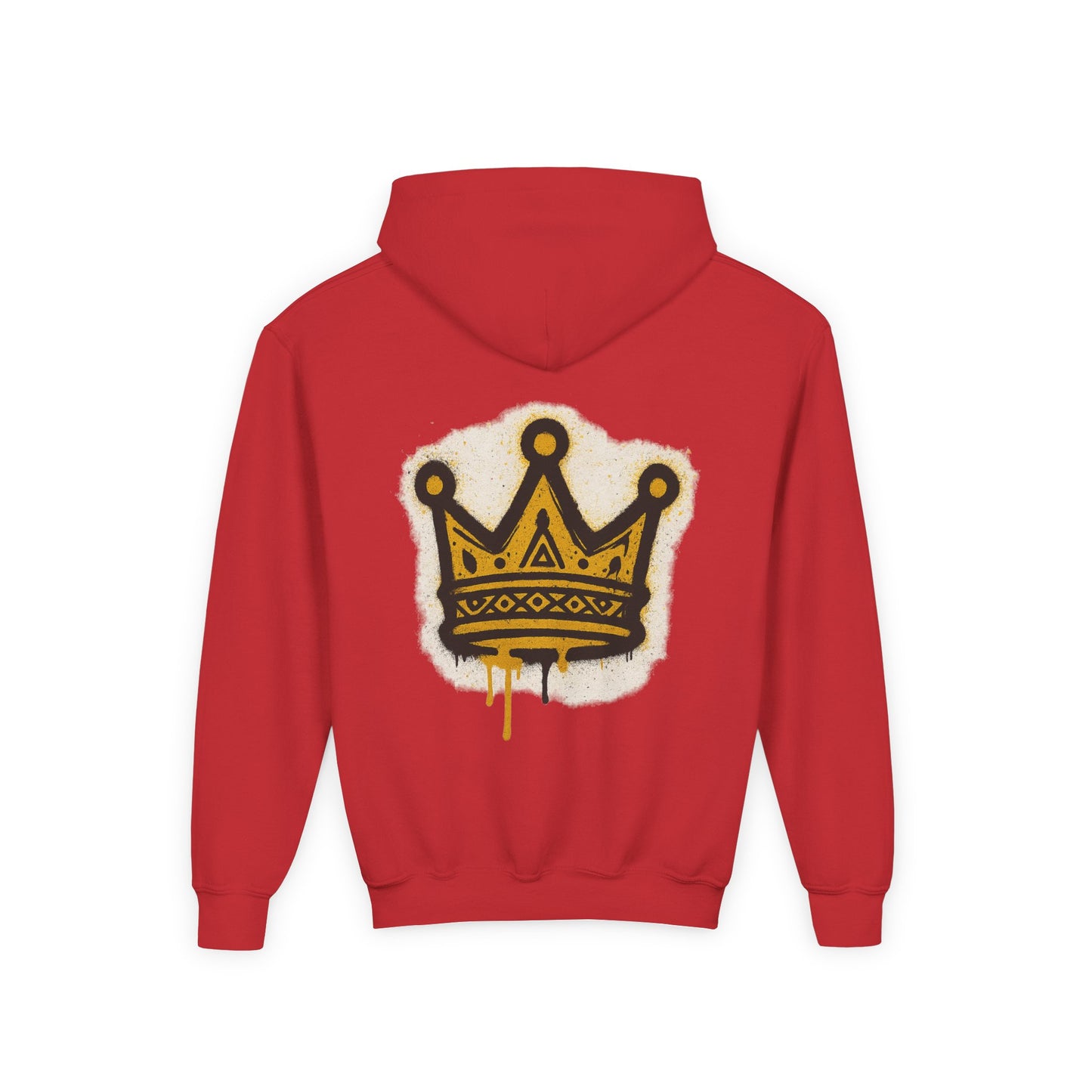 Kingdom Crown Youth Heavy Blend Hooded Sweatshirt, Fun Streetwear, Perfect for Birthdays, Back to School, Gift Ideas, Trendy Hoodie