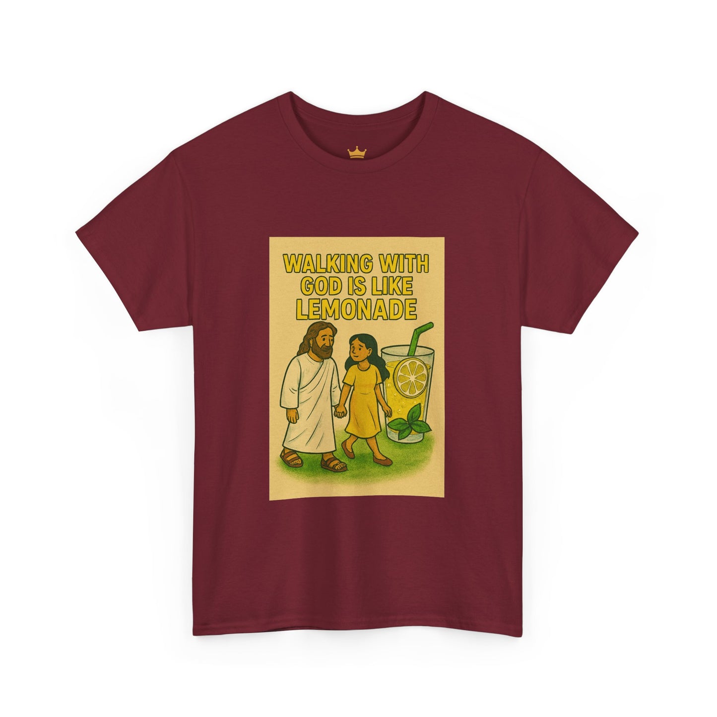 Jesus Lemonade Casual Graphic Tee with Inspirational Design, Comfortable Unisex Heavy Cotton Shirt, Perfect Gift for Friends, Fun Statement Tee, [...]