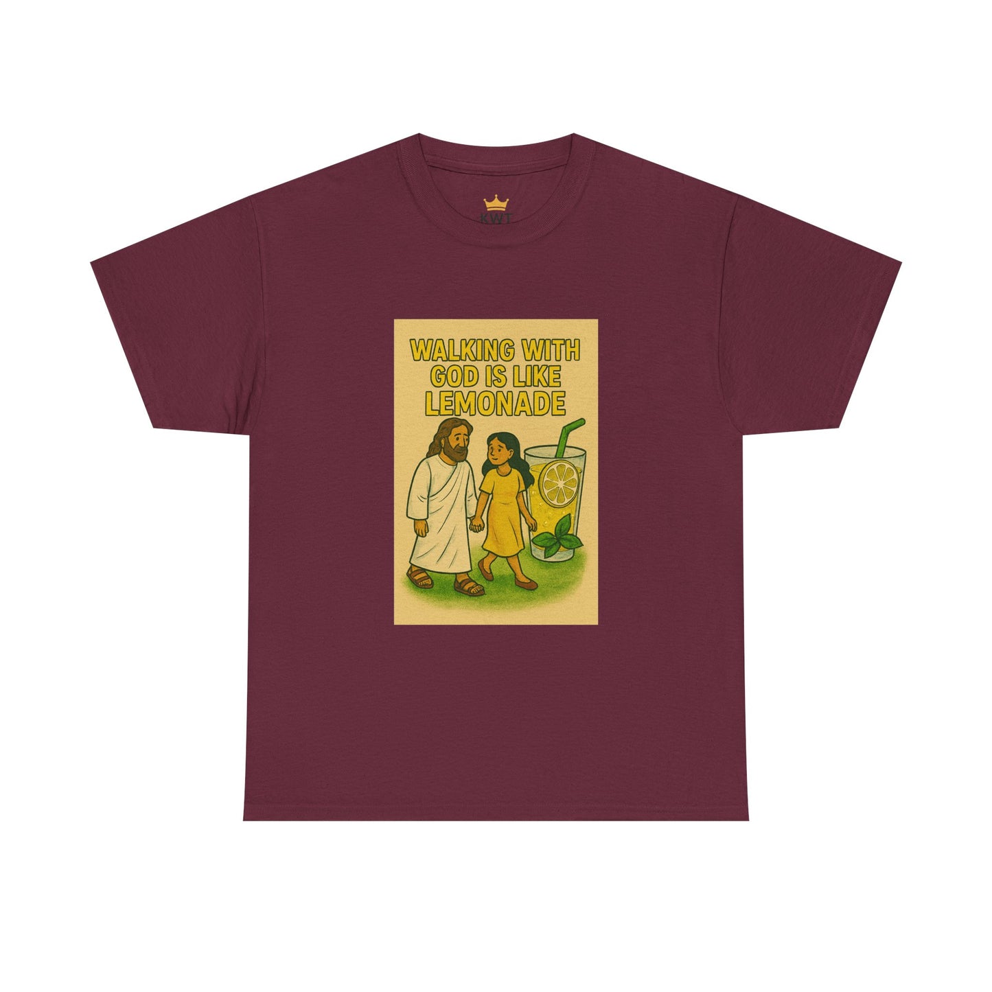 Jesus Lemonade Casual Graphic Tee with Inspirational Design, Comfortable Unisex Heavy Cotton Shirt, Perfect Gift for Friends, Fun Statement Tee, [...]