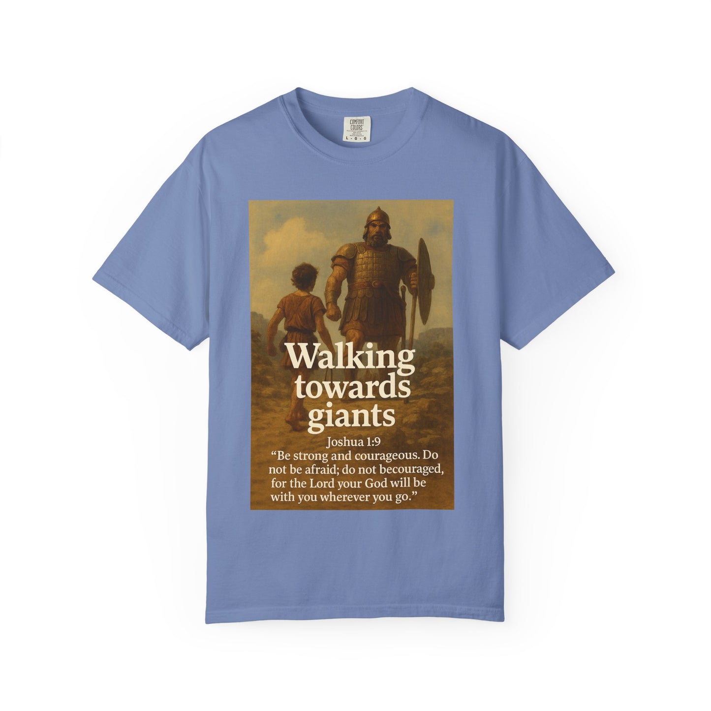 Giant Inspirational Unisex T-Shirt: Walking Towards Giants, Motivational Apparel, Gift for Him/Her, Faith-Based Clothing, Casual Wear, Bible [...]