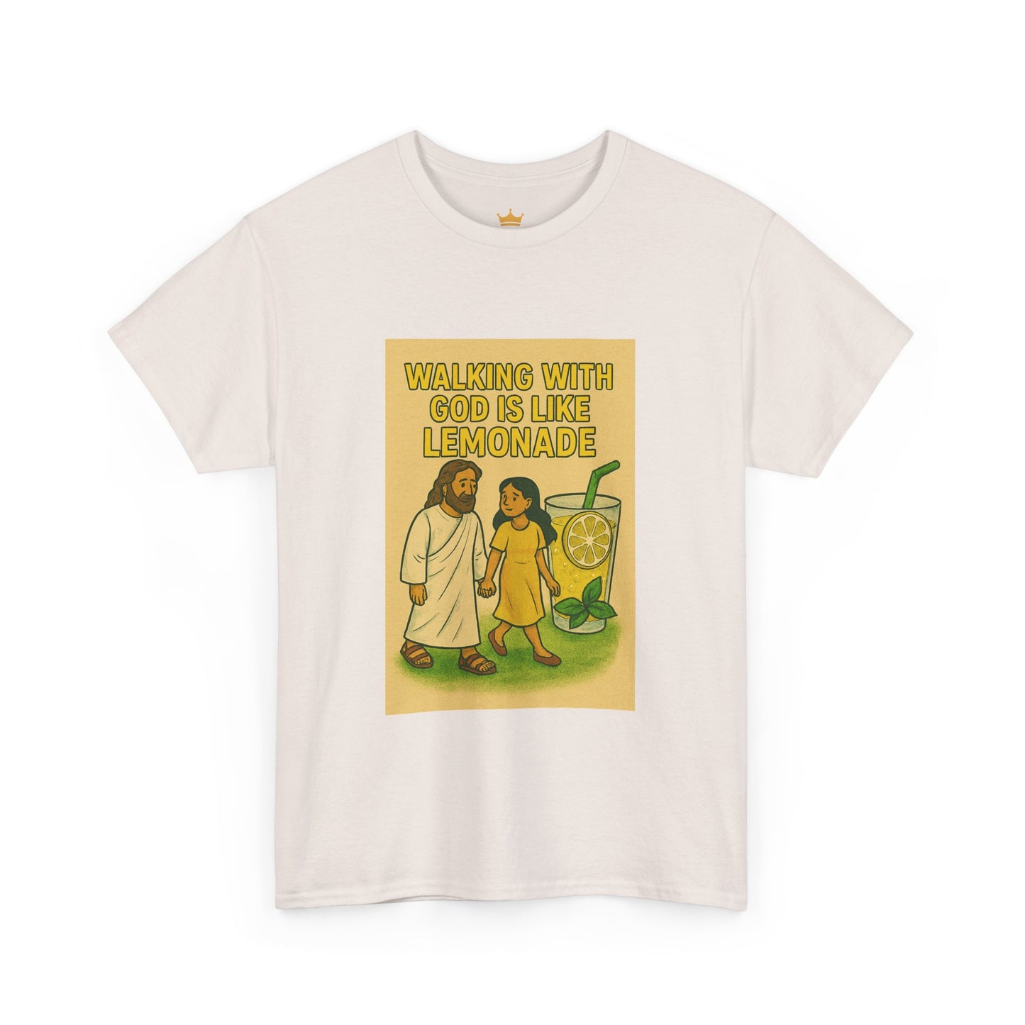 Jesus Lemonade Casual Graphic Tee with Inspirational Design, Comfortable Unisex Heavy Cotton Shirt, Perfect Gift for Friends, Fun Statement Tee, [...]