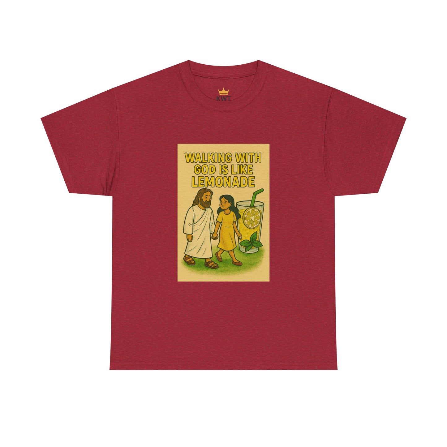 Jesus Lemonade Casual Graphic Tee with Inspirational Design, Comfortable Unisex Heavy Cotton Shirt, Perfect Gift for Friends, Fun Statement Tee, [...]