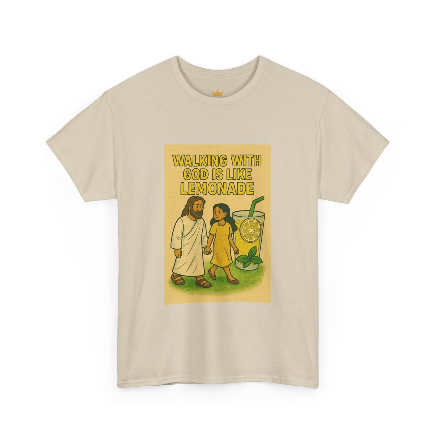 Jesus Lemonade Casual Graphic Tee with Inspirational Design, Comfortable Unisex Heavy Cotton Shirt, Perfect Gift for Friends, Fun Statement Tee, [...]