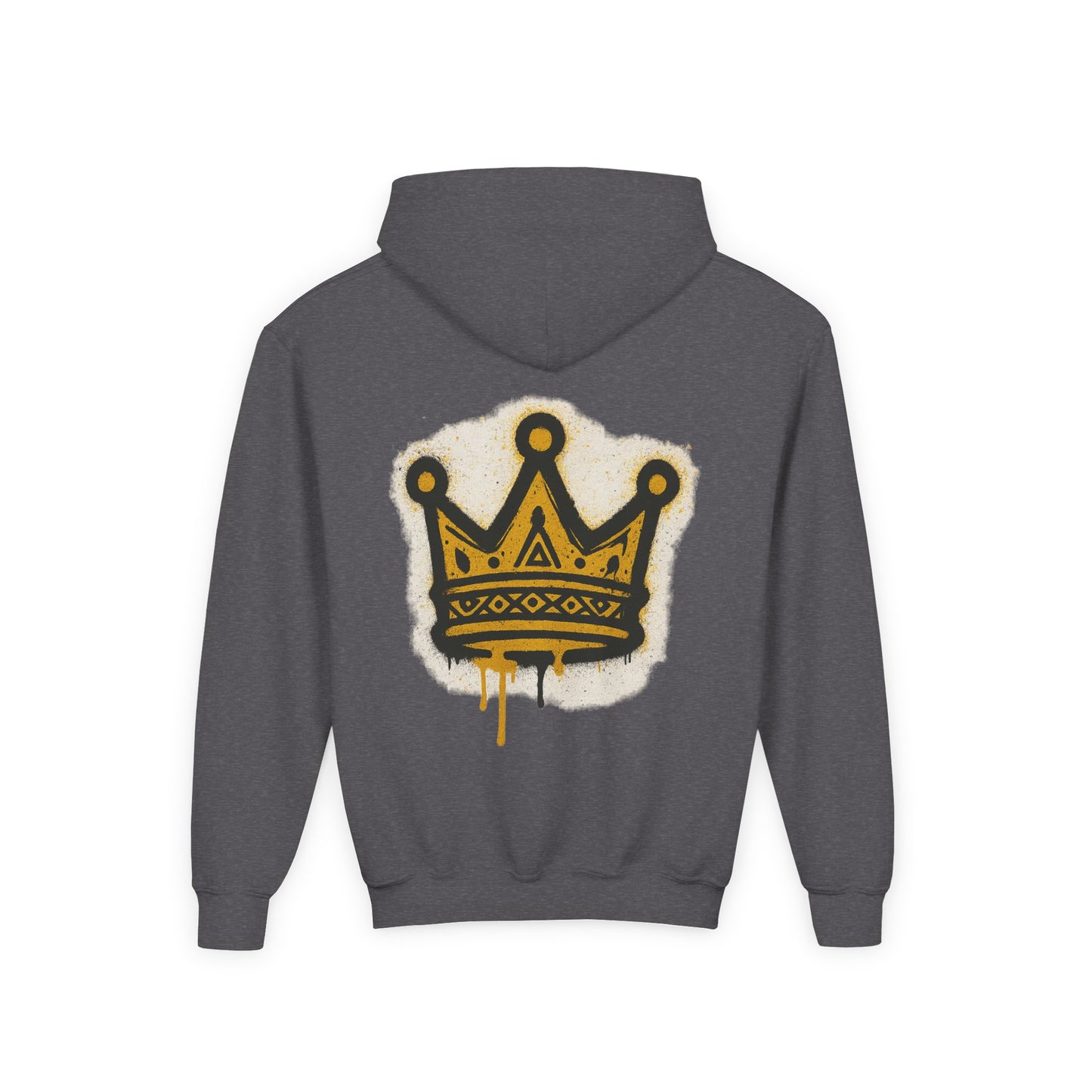 Sudadera Reino Crown Theme Youth Hoodie – Fun Gift for Birthdays, Royalty Vibes, Casual Wear, Everyday Comfort, Cool Streetwear