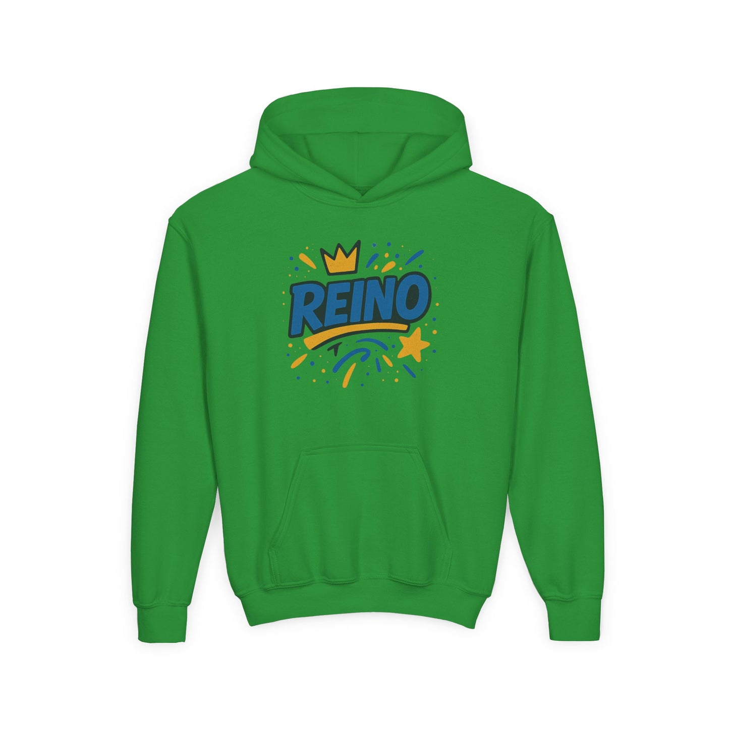 Sudadera Reino Crown Theme Youth Hoodie – Fun Gift for Birthdays, Royalty Vibes, Casual Wear, Everyday Comfort, Cool Streetwear