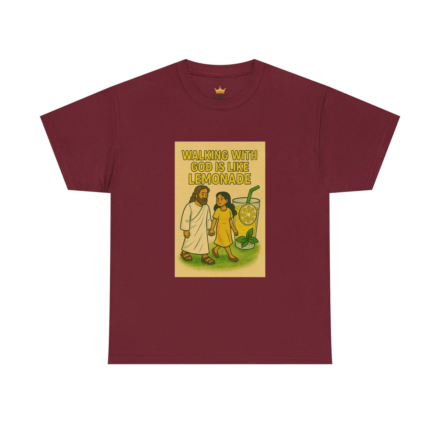 Jesus Lemonade Casual Graphic Tee with Inspirational Design, Comfortable Unisex Heavy Cotton Shirt, Perfect Gift for Friends, Fun Statement Tee, [...]