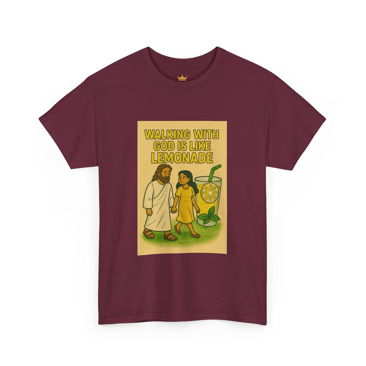 Jesus Lemonade Casual Graphic Tee with Inspirational Design, Comfortable Unisex Heavy Cotton Shirt, Perfect Gift for Friends, Fun Statement Tee, [...]