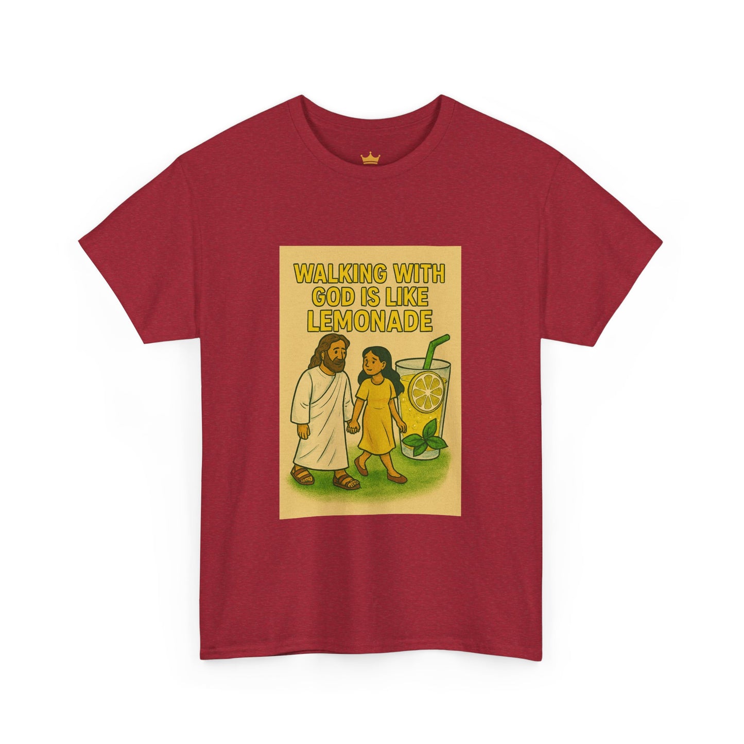 Jesus Lemonade Casual Graphic Tee with Inspirational Design, Comfortable Unisex Heavy Cotton Shirt, Perfect Gift for Friends, Fun Statement Tee, [...]