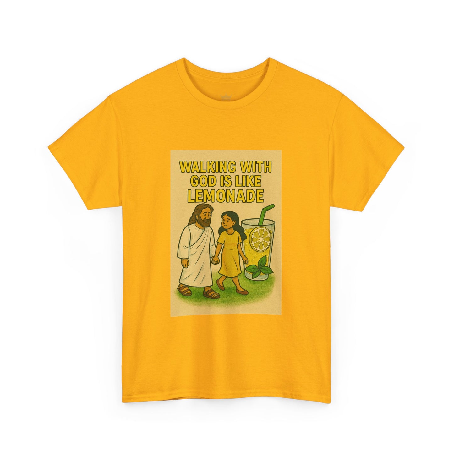 Jesus Lemonade Casual Graphic Tee with Inspirational Design, Comfortable Unisex Heavy Cotton Shirt, Perfect Gift for Friends, Fun Statement Tee, [...]