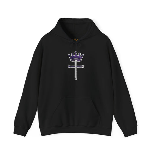 Cross & Crown Hoodie — "The Cross Was the Path. The Crown Is the Promise." Christian Faith Hoodie
